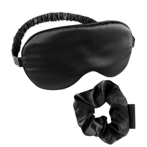 Сатенена маска за сън Siros Black