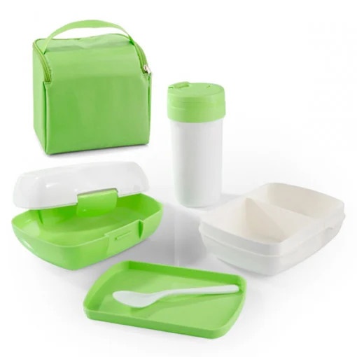 Комплект кутия за обяд от 3 части Green