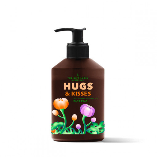 Течен веган сапун за ръце 400 мл - Hugs &amp; Kisses - The Gift Label - Img 1