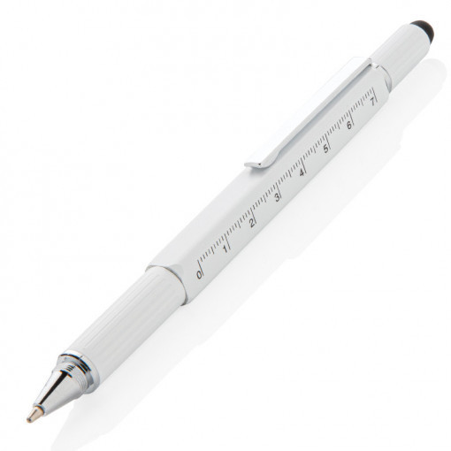 Мултифункционална химикалка 5 in 1 Toolpen White - Img 1