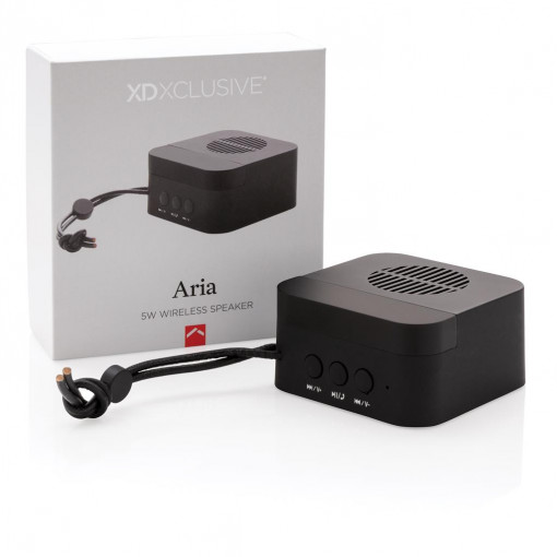 Преносим високоговорител Bluetooth 5.0 Aria 5W Черен - Img 1