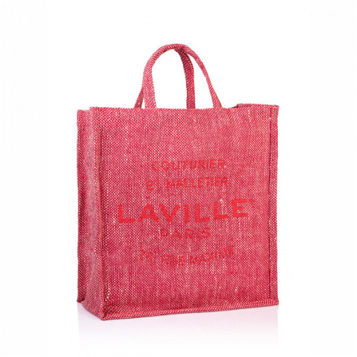 Плажна чанта от юта Laville Pink