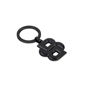 Метален ключодържател Hugo Boss Double B Matt Black - Img 1