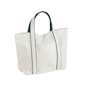 Рециклирана памучна чанта - Courtside Medium Tote - Green - Img 1