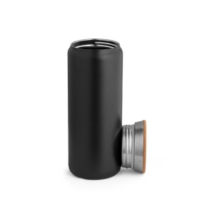 Термо бутилка LAVINE 600 и коркова капачка Black - Img 4