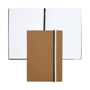 Луксозен бележник с ластик A6 Iconic Hugo Boss Brown