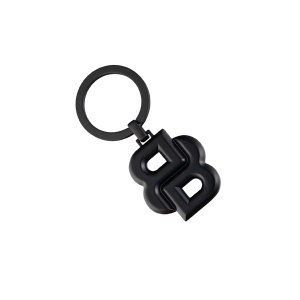 Метален ключодържател Hugo Boss Double B Matt Black - Img 3