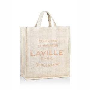 Плажна чанта от юта Laville Orange - Img 2