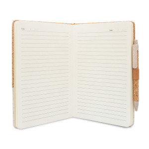 Подаръчен комплект бележник и химикалка TOSSA Off White - Img 7