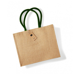 Чанта Юта Classic Jute Shopper BIG Natural Black - Img 6