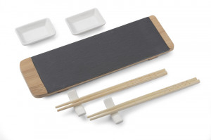 Комплект за суши с бамбукова подложка - Img 5