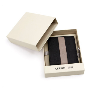 CERRUTI 1881 луксозен портфейл Delano Taupe & Black - Img 2