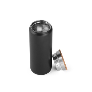 Термо бутилка LAVINE 600 и коркова капачка Black - Img 5