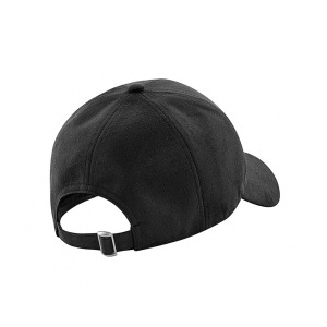 Шапка с козирка 6 панелна Faux Suede Black - Img 3