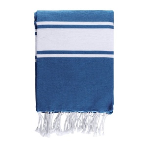 Голяма плажна кърпа за двама - Namoku Fouta – Blue - Img 5