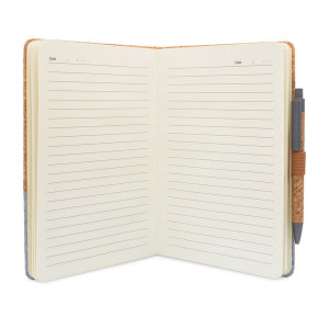 Подаръчен комплект бележник и химикалка TOSSA Grey - Img 13