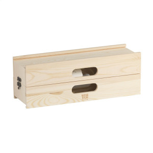 Подаръчна дървена кутия за вино Rackpack с ваше послание - Img 9