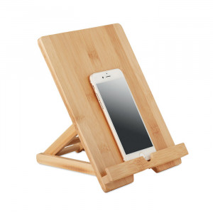 Сгъваема стойка за таблет или смартфон от бамбук TUANUI - Img 2