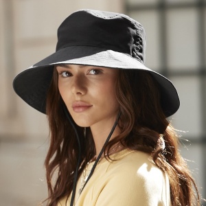 Шапка с голяма периферия WideBrim Black - Img 4