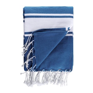 Голяма плажна кърпа за двама - Namoku Fouta – Blue - Img 1