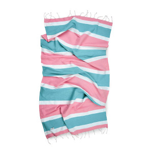 Луксозна плажна кърпа Guy Laroche Green/Pink - Img 4