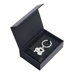 Метален ключодържател Hugo Boss Double B Shiny Chrome - Img 2