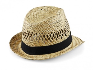 Шапка Унисекс Straw Summer Trilby Бежова - Img 2