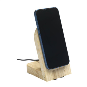 Бамбукова безжична стойка за телефон за бързо зареждане Walter - Img 3