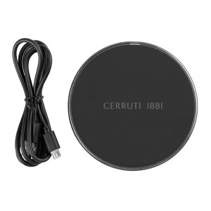 Безжично зарядно wireless charger CERRUTI Oxford Black - Img 3