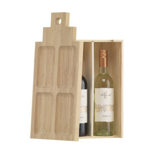 Двойна кутия за вино и хапки 3в1 - Casa de Tapas - Img 1