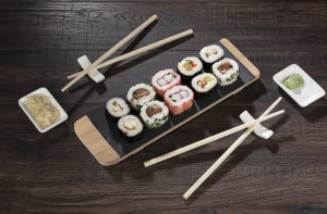 Комплект за суши с бамбукова подложка - Img 7