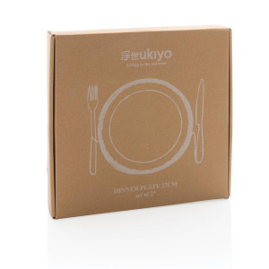 Комплект чинии Ukiyo 2 броя Бежови - Img 5