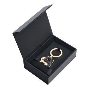Метален ключодържател Hugo Boss Double B Black - Img 3