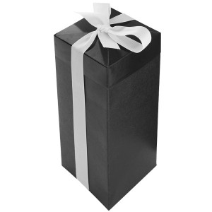 Подаръчна кутия от черен картон BOW BOX - Img 1