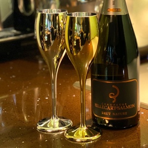 Чаша за Шампанско 4 броя 150мл Flute Shine Gold