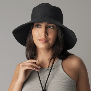 Шапка с голяма периферия WideBrim Black - Img 6