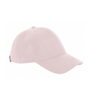 Шапка с козирка 6 панелна Faux Suede Pink - Img 1