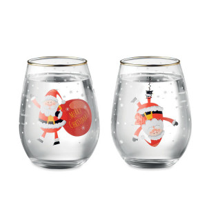 Комплект чаши за коктейли с коледна декорация NOEL - Img 1
