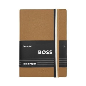 Луксозен бележник с ластик A6 Iconic Hugo Boss Brown - Img 3