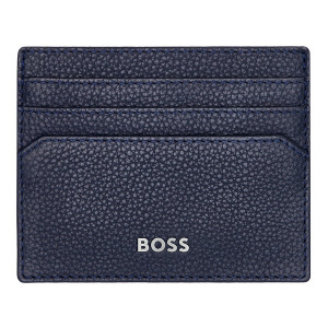 Луксозен кардхолдър от естествена кожа BOSS Classic Grained Navy - Img 4