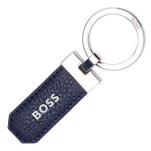 Луксозен ключодържател BOSS Classic Grained Navy - Img 1