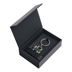 Метален ключодържател Hugo Boss Double B Matt Gun - Img 2