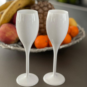 Чаша за Шампанско 150мл бяла Flute - Img 2