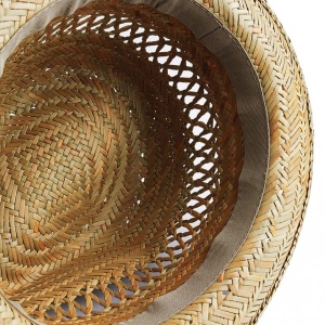 Шапка Унисекс Straw Summer Trilby Бежова - Img 4