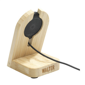 Бамбукова безжична стойка за телефон за бързо зареждане Walter - Img 5