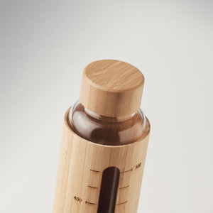 Боросиликатна бутилка с бамбуково покритие SHAUMAR - Img 3