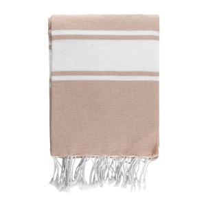 Голяма плажна кърпа за двама - Namoku Fouta – Beige - Img 3