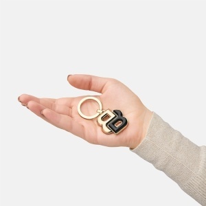 Метален ключодържател Hugo Boss Double B Black - Img 5