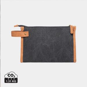 Несесер VINGA Bosler cosmetic bag GRS recycled canvas black - Img 2