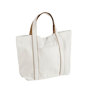 Рециклирана памучна чанта - Courtside Medium Tote - Caramel - Img 1